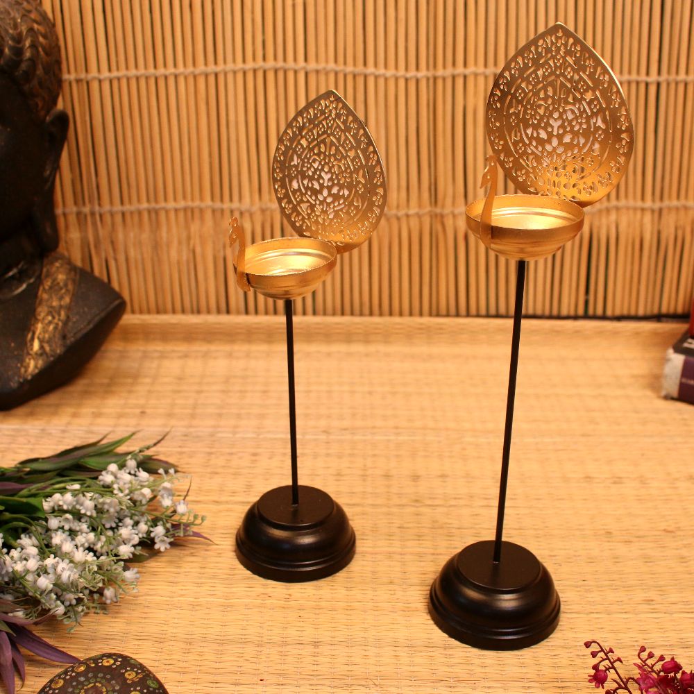 Peacock Candle Set - 4