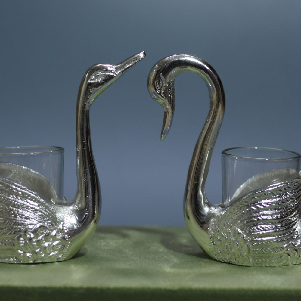 Duck Tealight Set Of 2 W/Box - 3