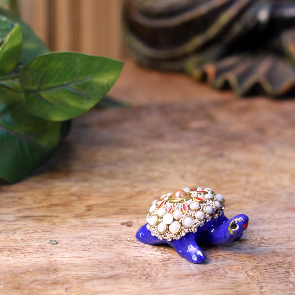Metal Stone Tortoise 1''