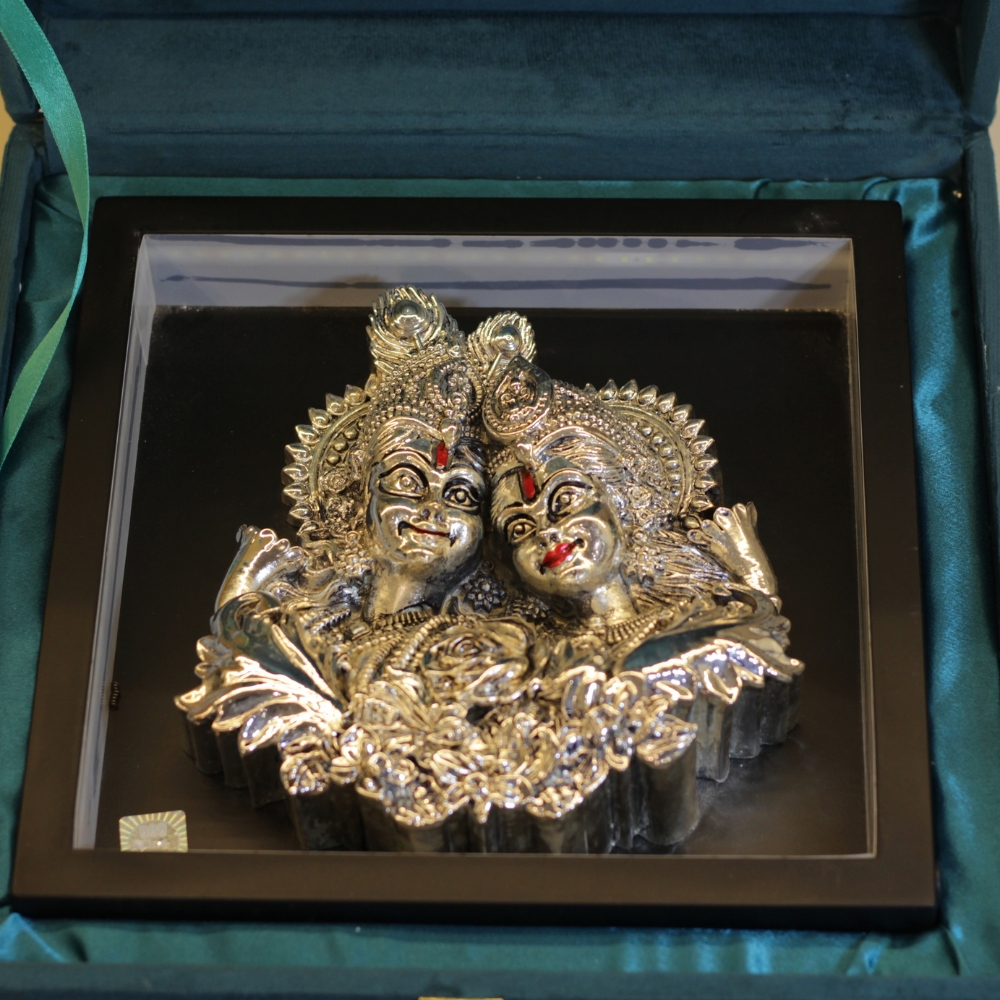 Radha Krishna (Flower) with Light Frame - 5