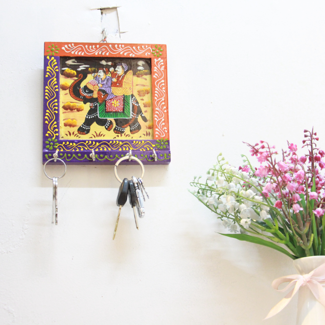 Painted Key Stand 6x6