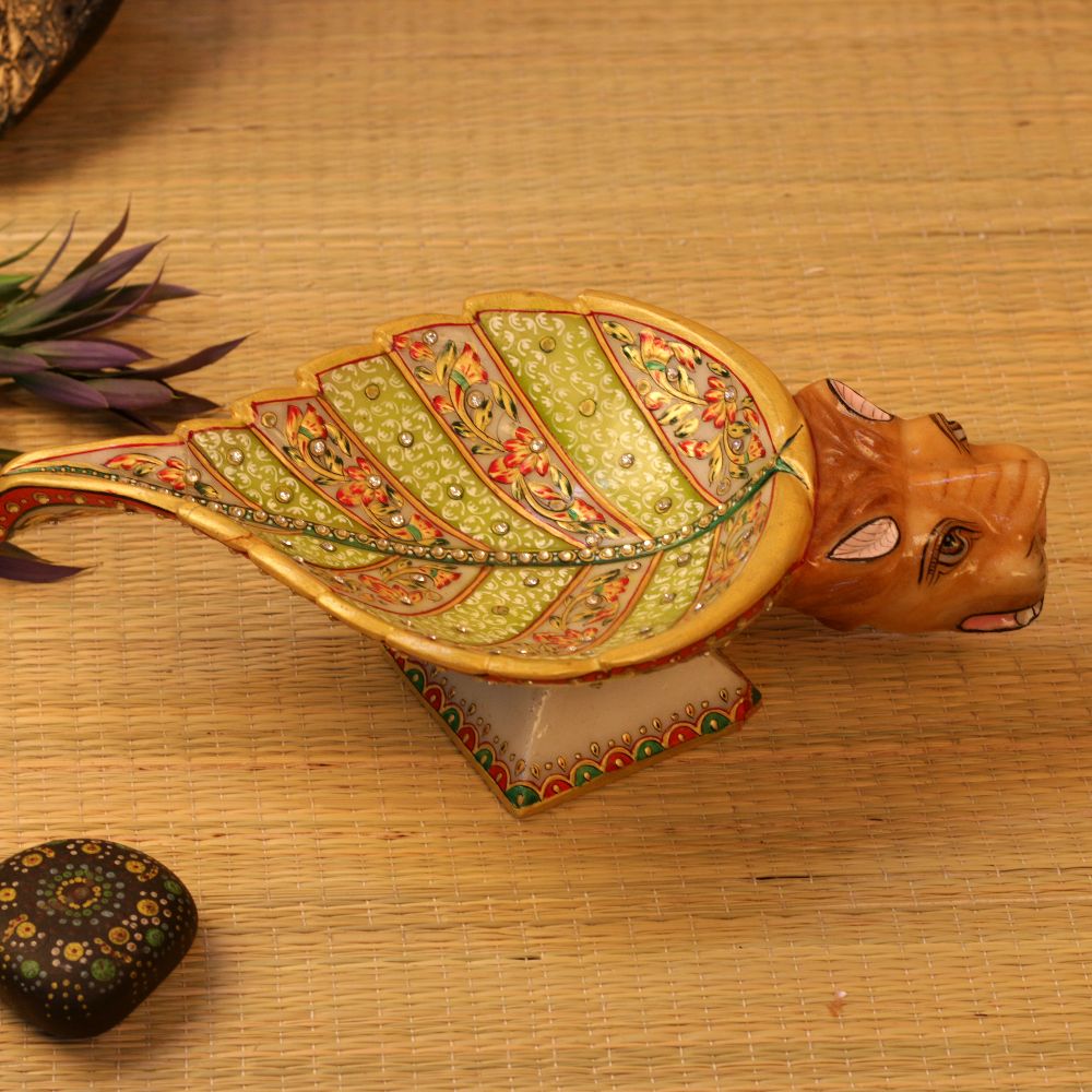 MARBLE LION BOWL BIG