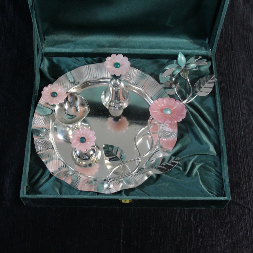 Daisy Pooja Thali Set W/box - 6