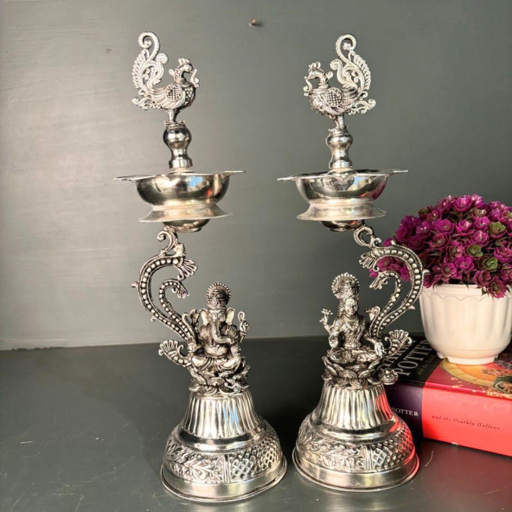 Brass Laxmi Ganesh Samai - 3