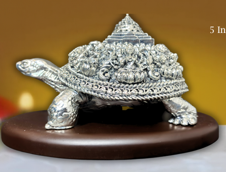 Tortoise Asthalaxmi Clad Silver W/b