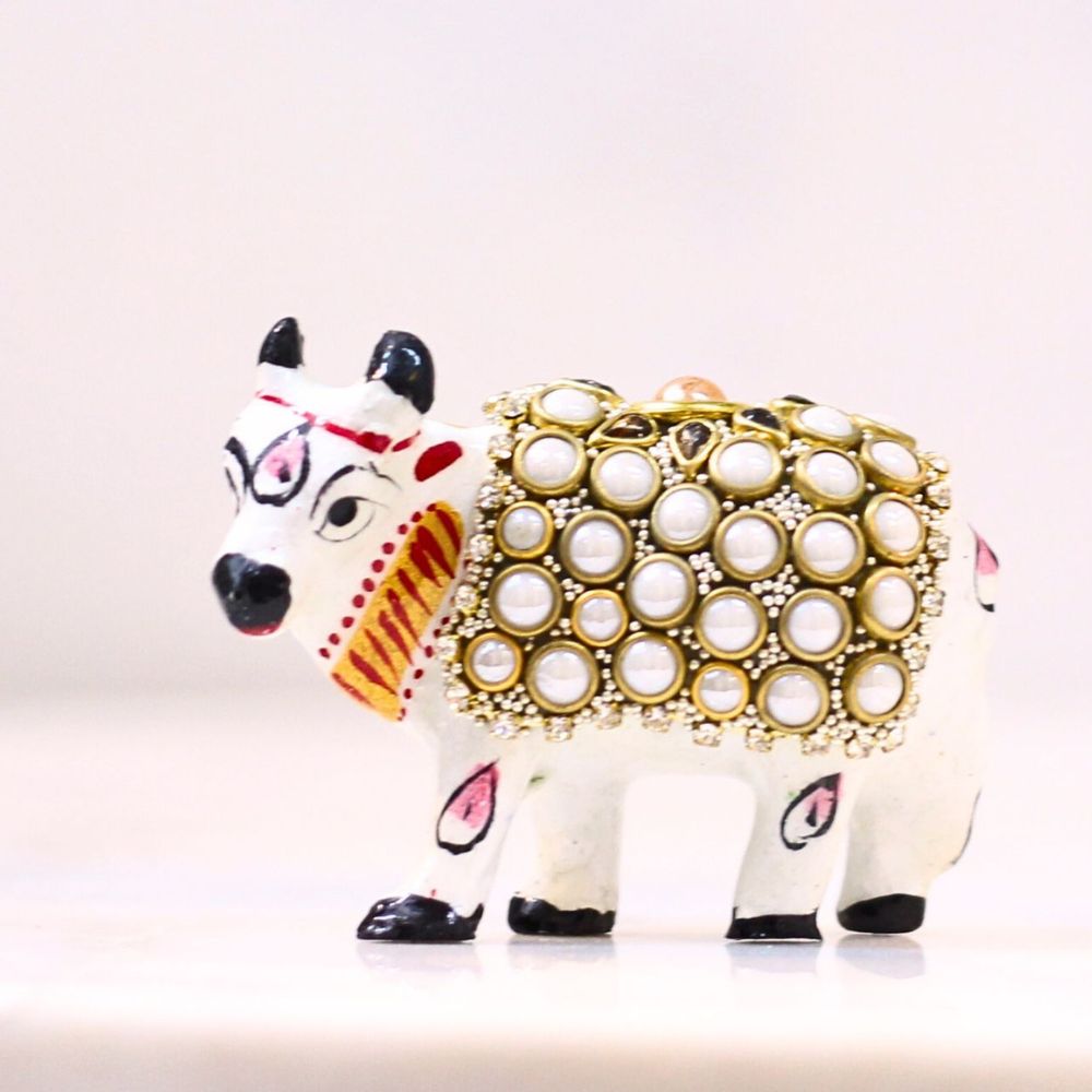 Metal Stone Cow 1'' - 4