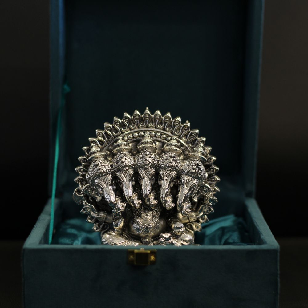 Ganesh Ji 5 Face Silver - 3