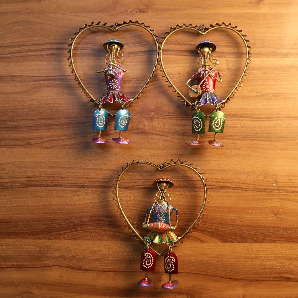 IRON PAINTED HEART SINGLE DOLL S/3-1337 - 3