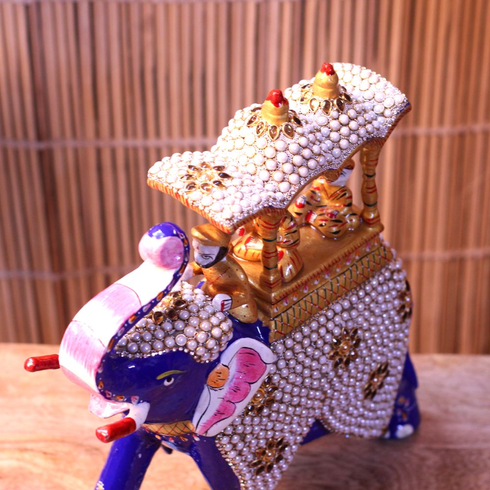 Ambabari Stone Elephant 12 inch - 4