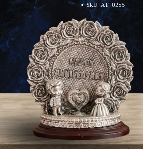Happy Anniversary Round Frame