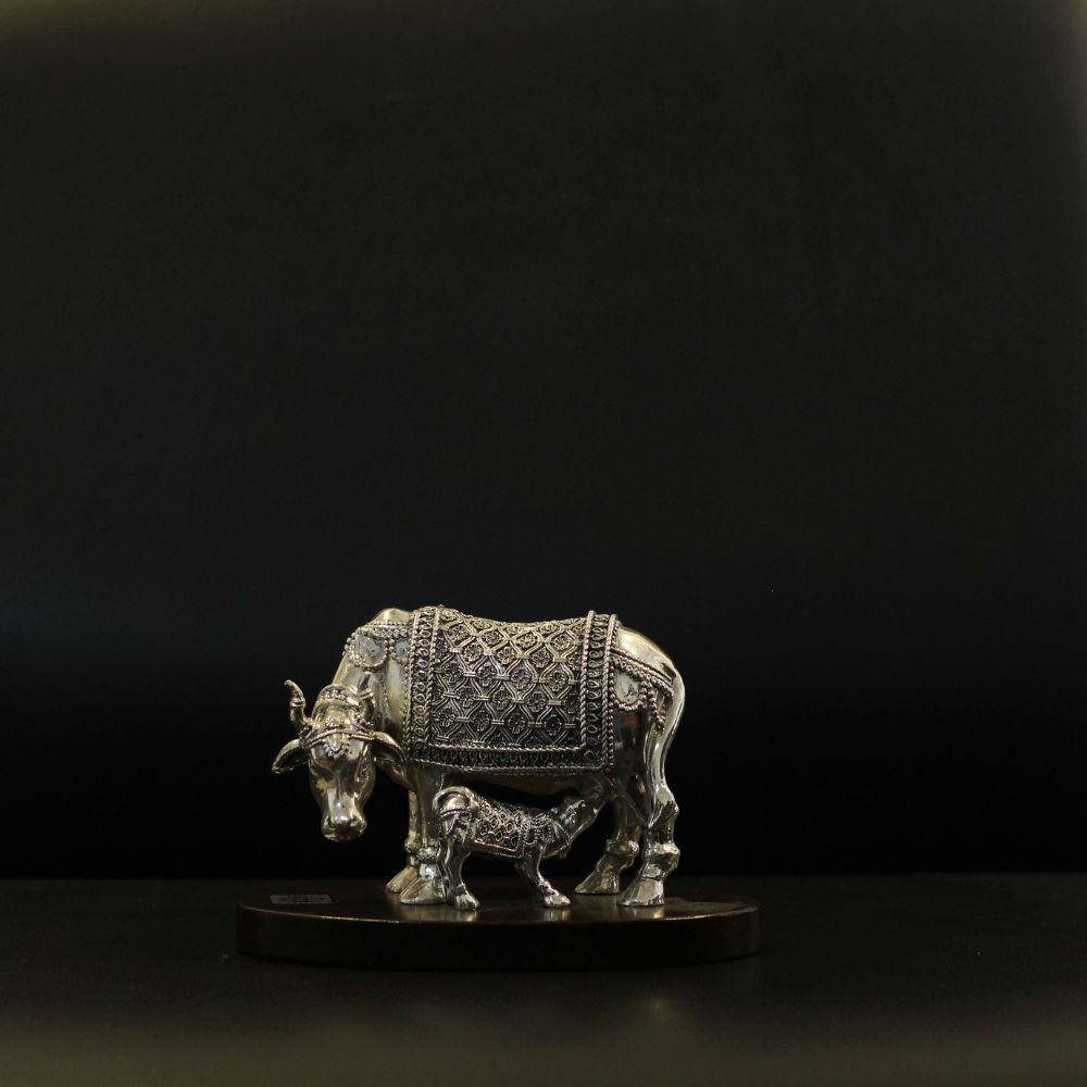 Cow Clad With Silver W/box - 4
