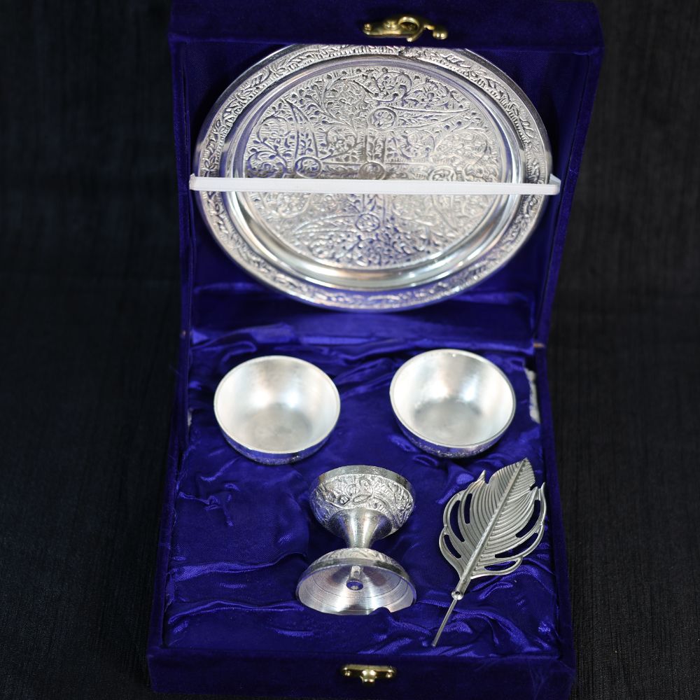 Swastik Pooja Thali Set 6''