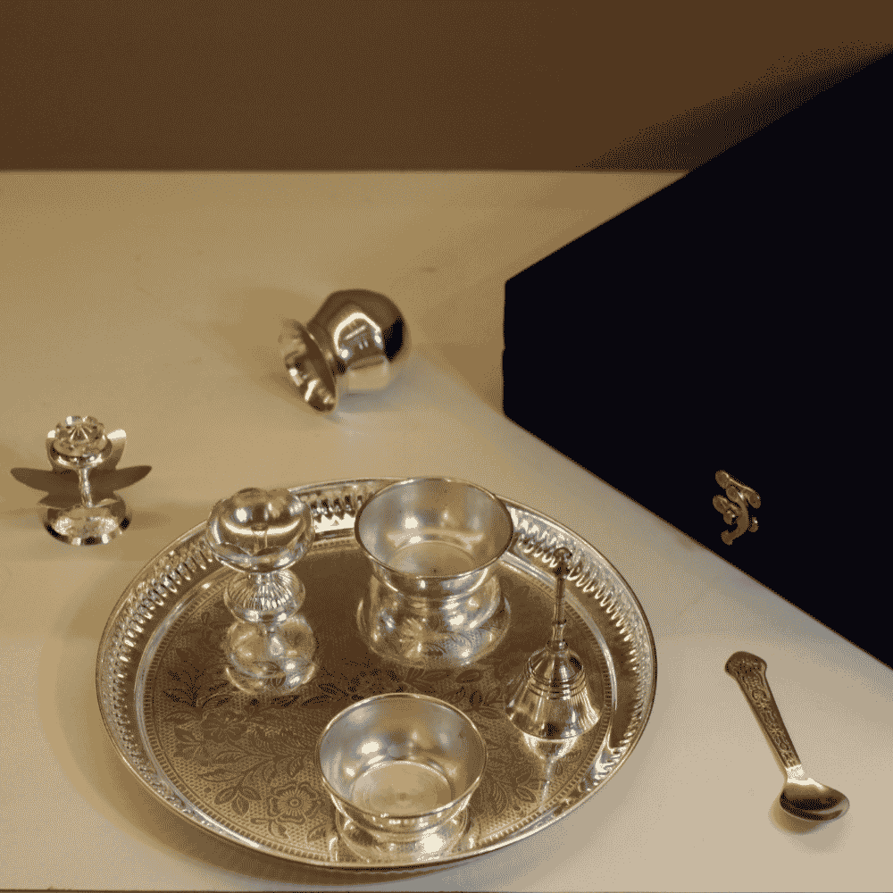 Brass Pooja Thali Set 10''