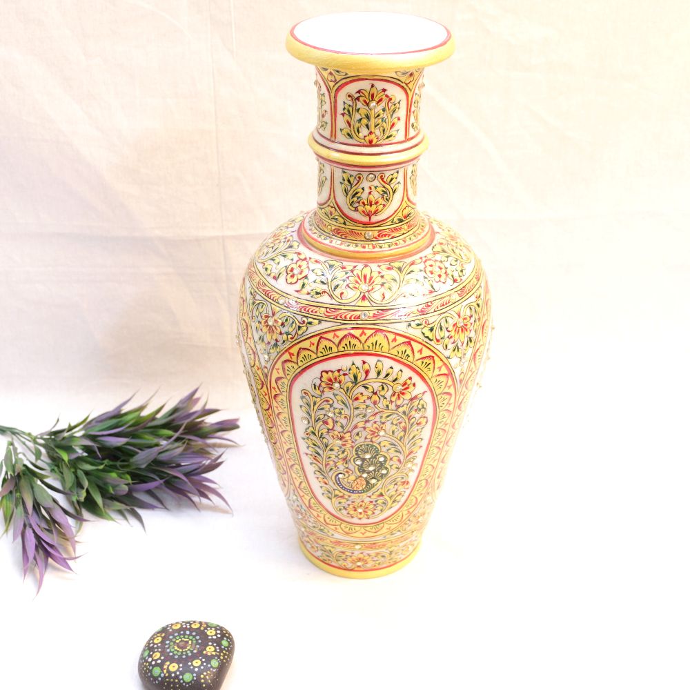 MARBLE PAINTED POT 18 INCH - 4