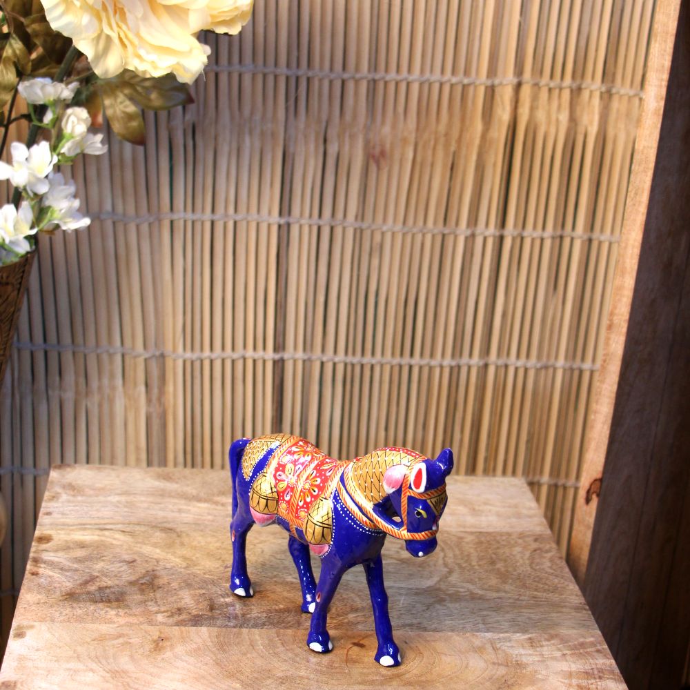 Metal Meenakari Horse 6'' - 4