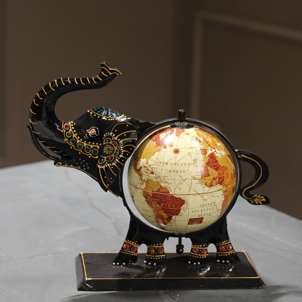 New Elephant Globe Black