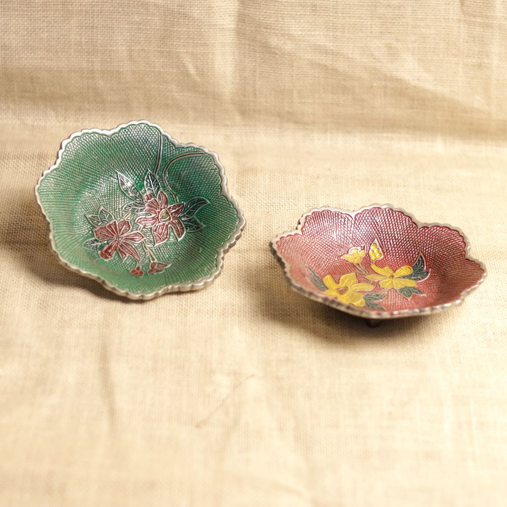METAL SILVER COLORFUL BOWL - 3