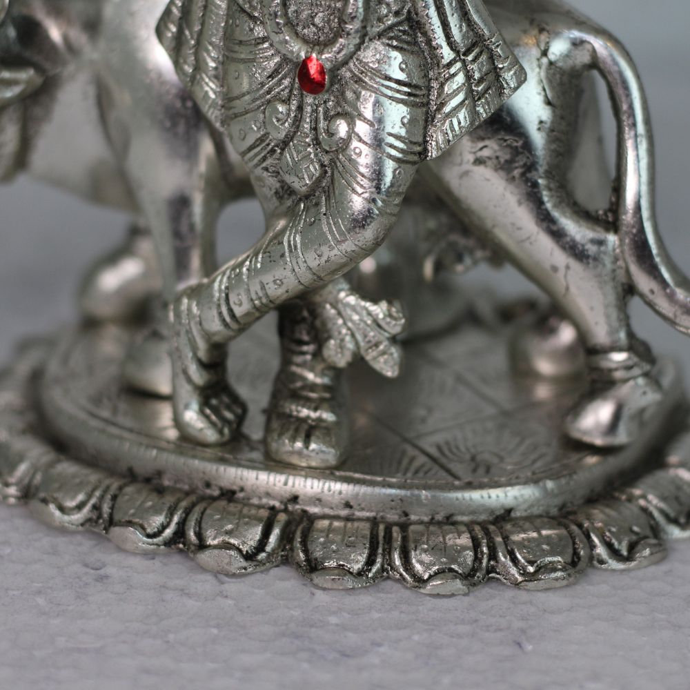 Metal Krishna Cow - 5