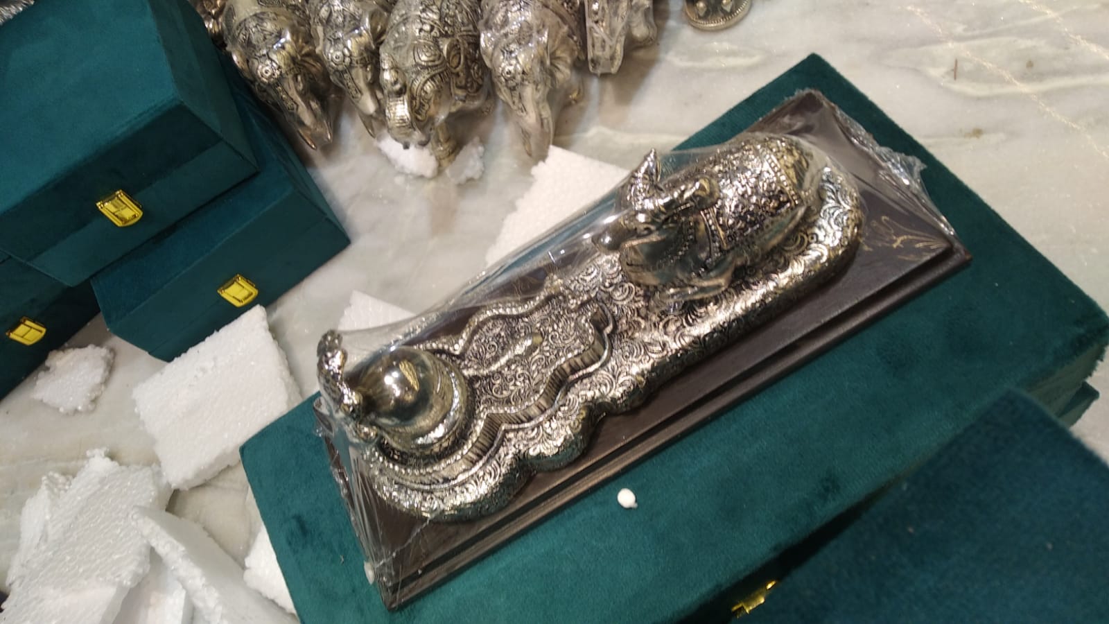 Shivling With Nandi Small W/b