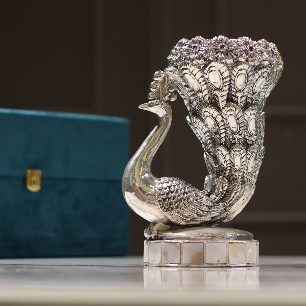 Peacock Vase Single