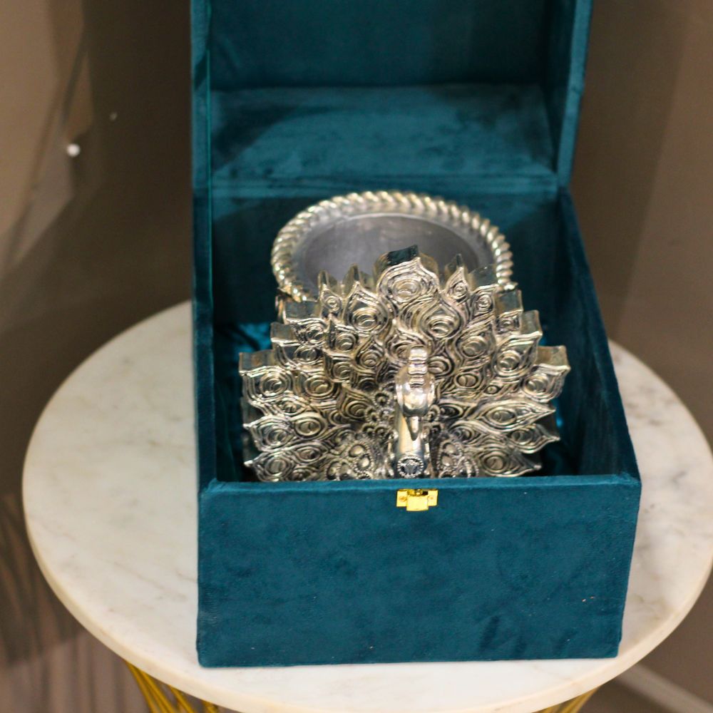 Peacock Pen Stand W/b - 4