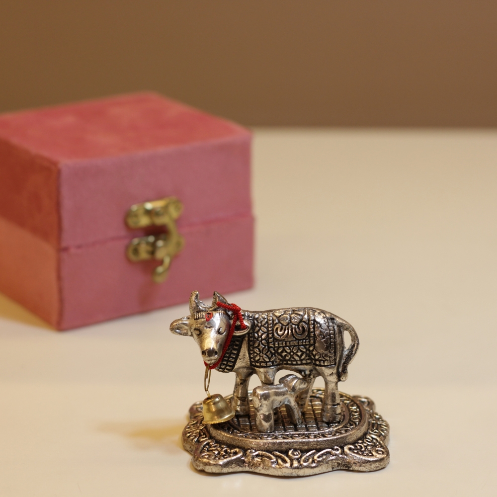 Metal Small Cow W/b - 4