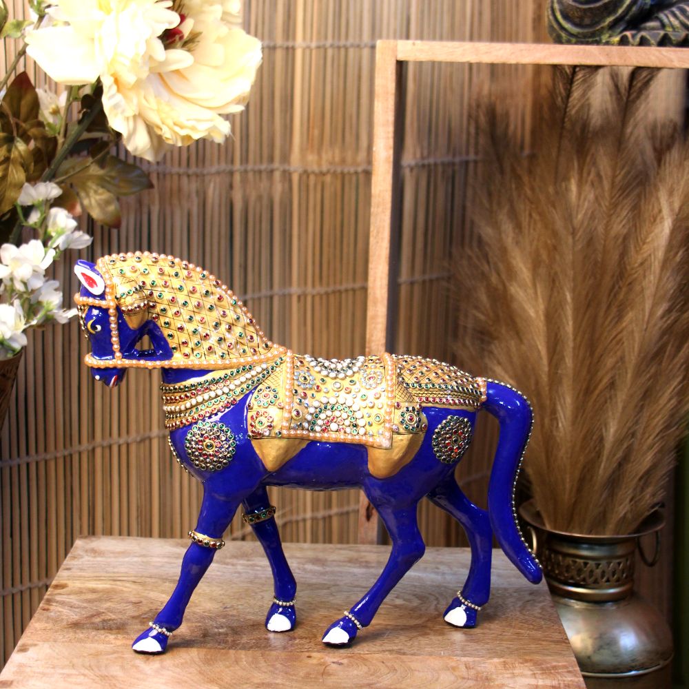 Metal Horse Jewellery Work 12'' - 4