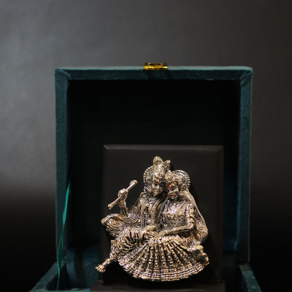 Radha Krishna JI 4'' W/box - 4