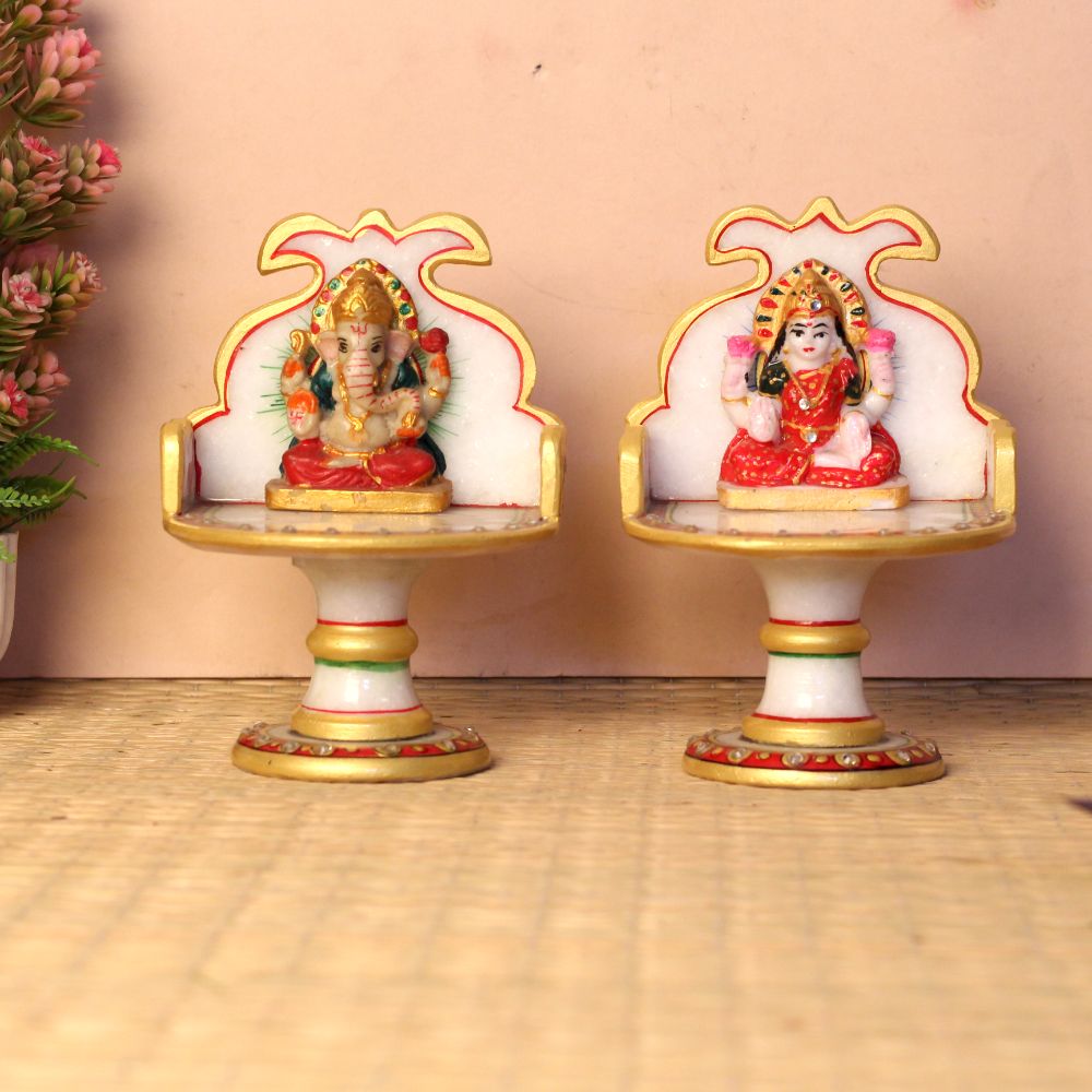 Marble Laxmi Ganesh