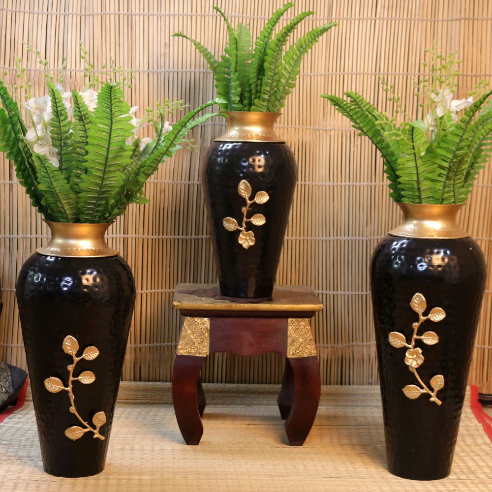 IRON COLOURFUL POT SET OF 3