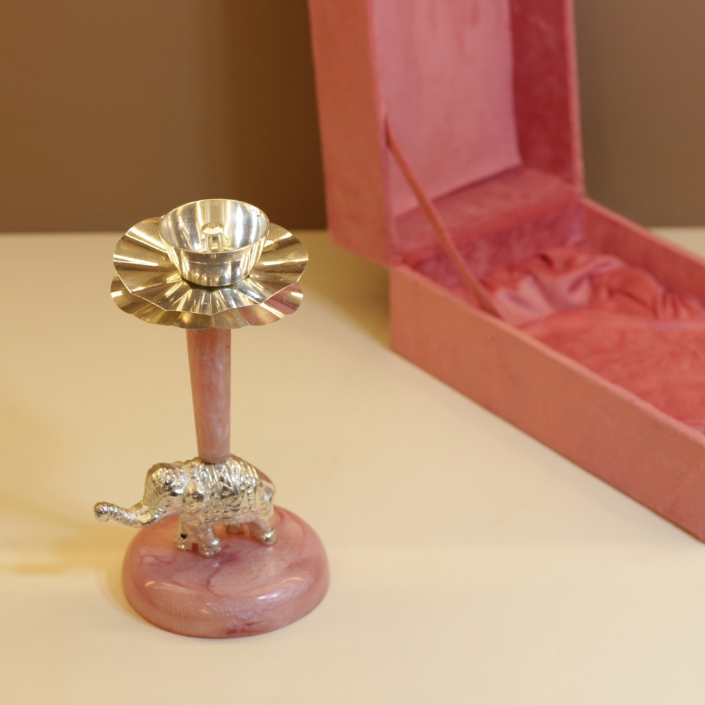 Resin Elephant Diya