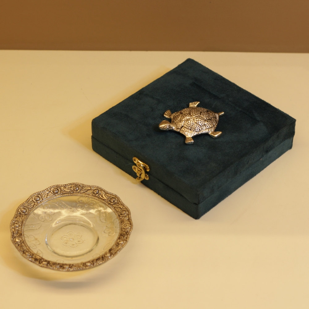 Metal Tortoise Plate W/b