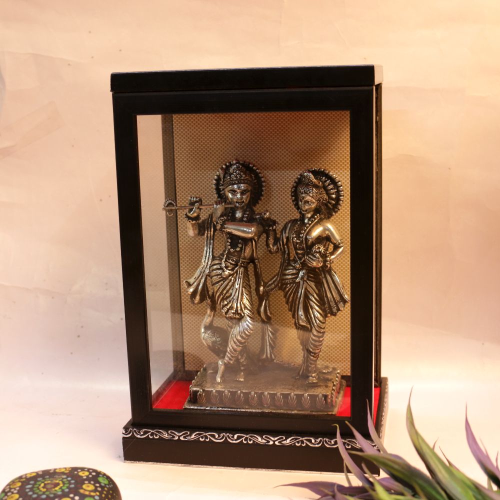 METAL RADHA KRISHAN 10X7 FRAME BOX - 3