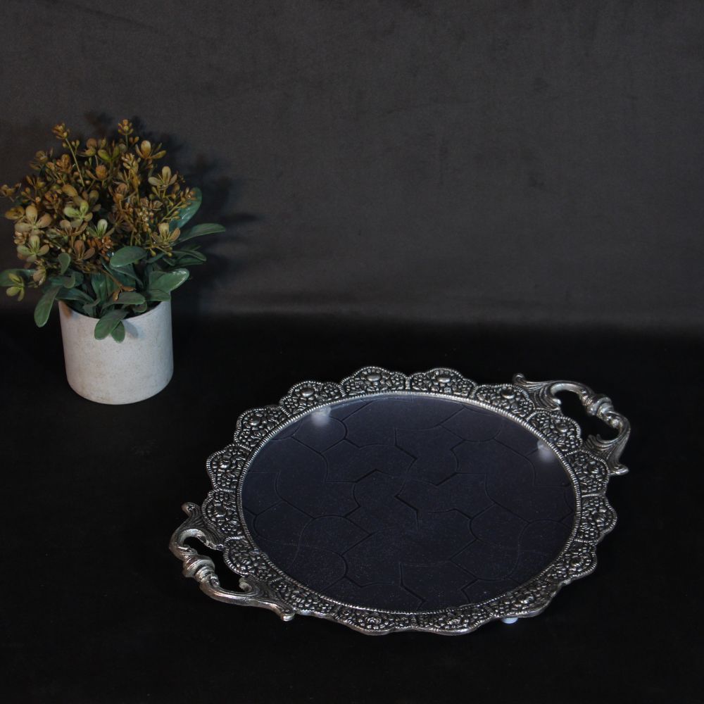 Metal Round Tray (Fibre) - 4