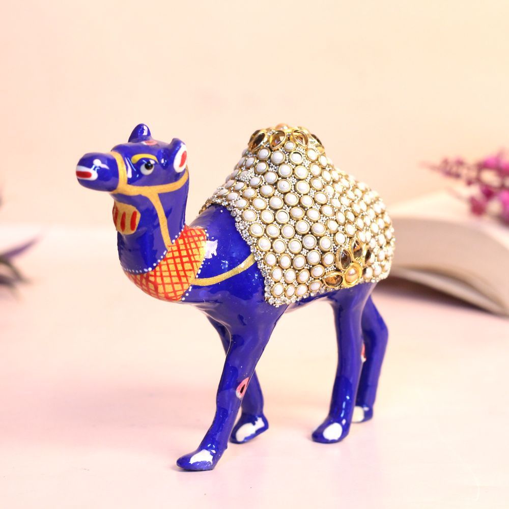 Metal Stone Camel 4''