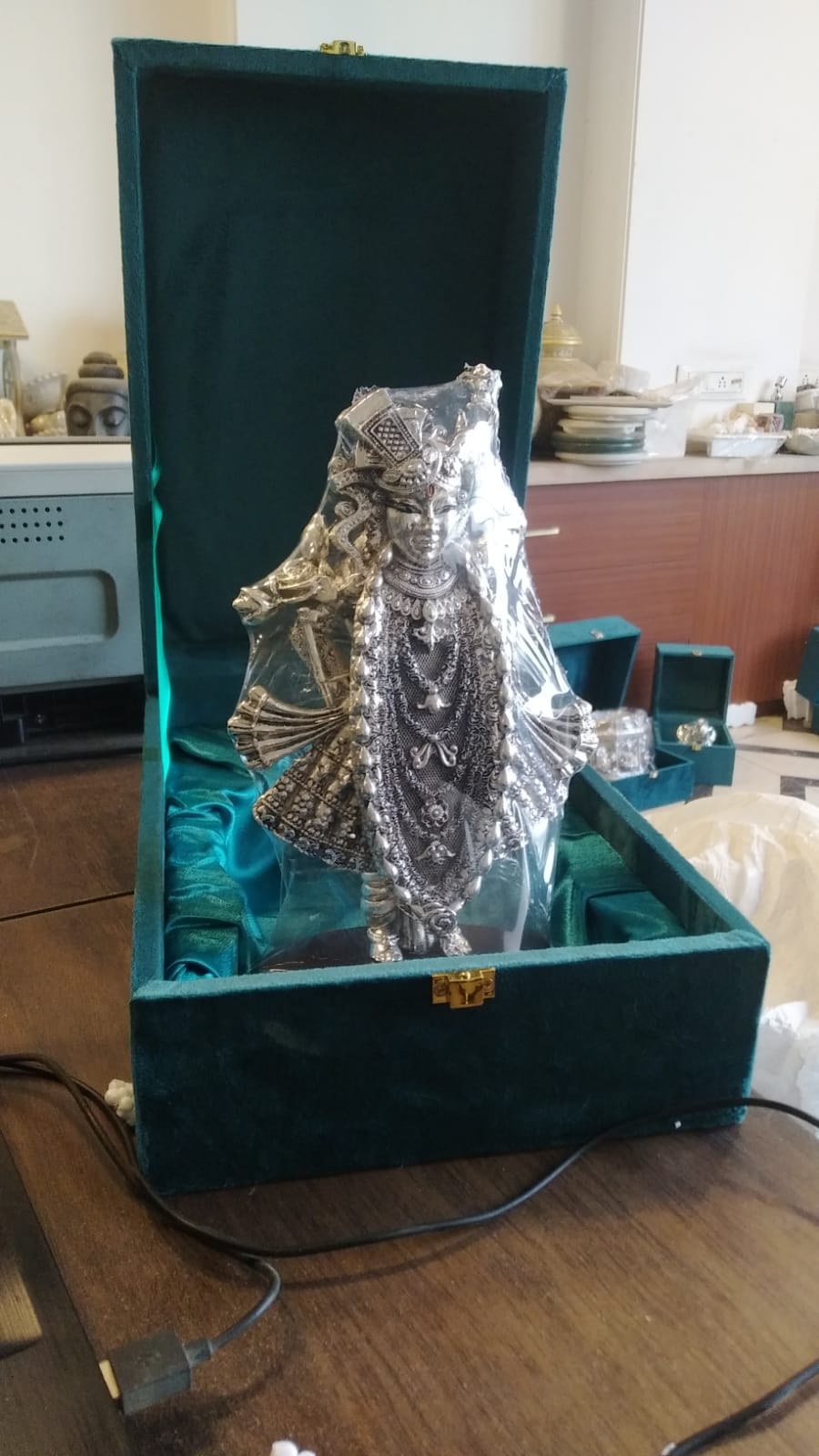 Shrinath Ji Silver W/box