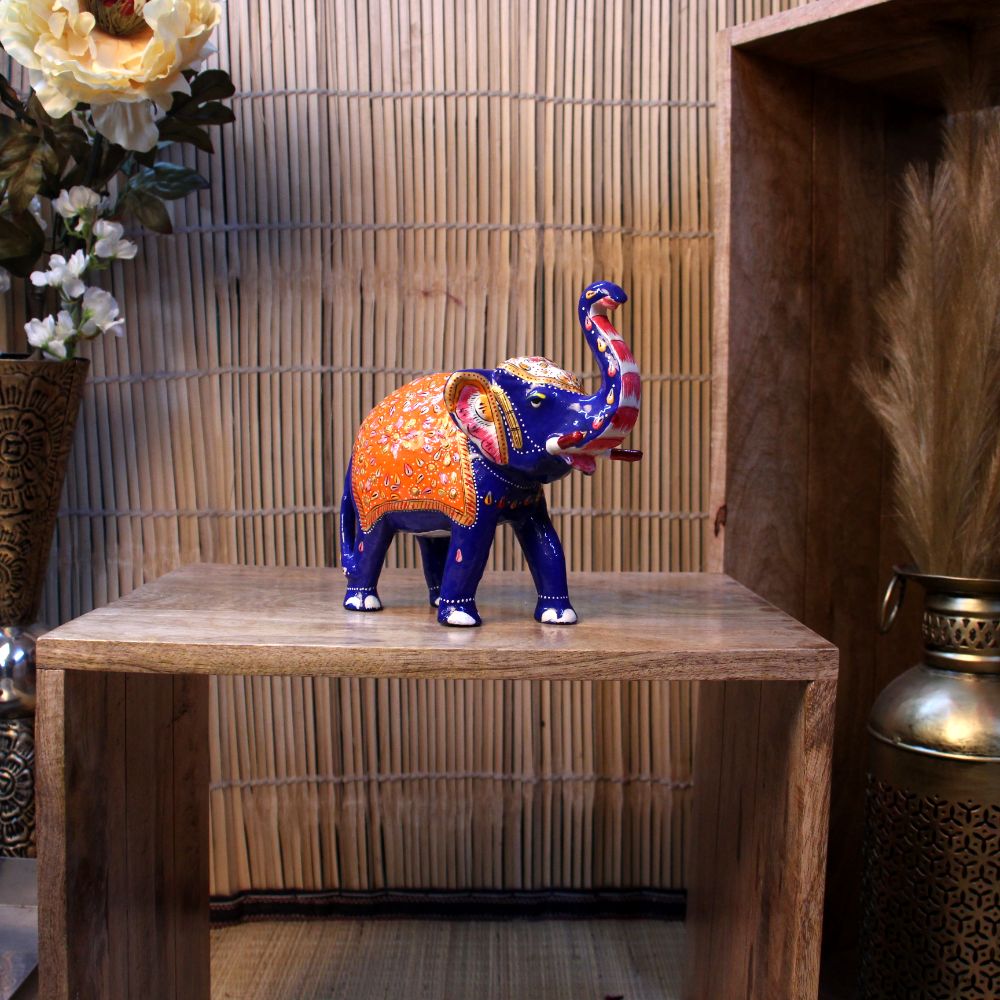 Metal Meenakari Elephant 7''