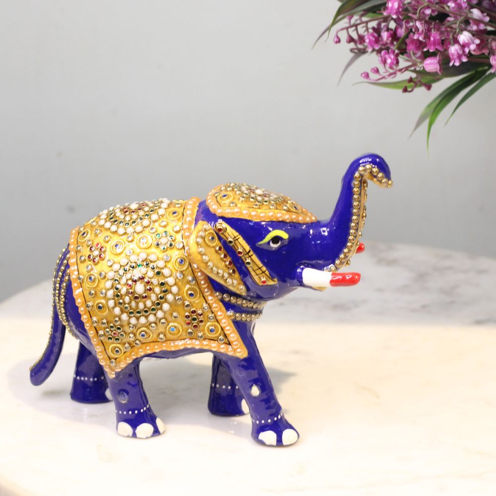 Metal Elephant Jewellery Work 6'' - 6