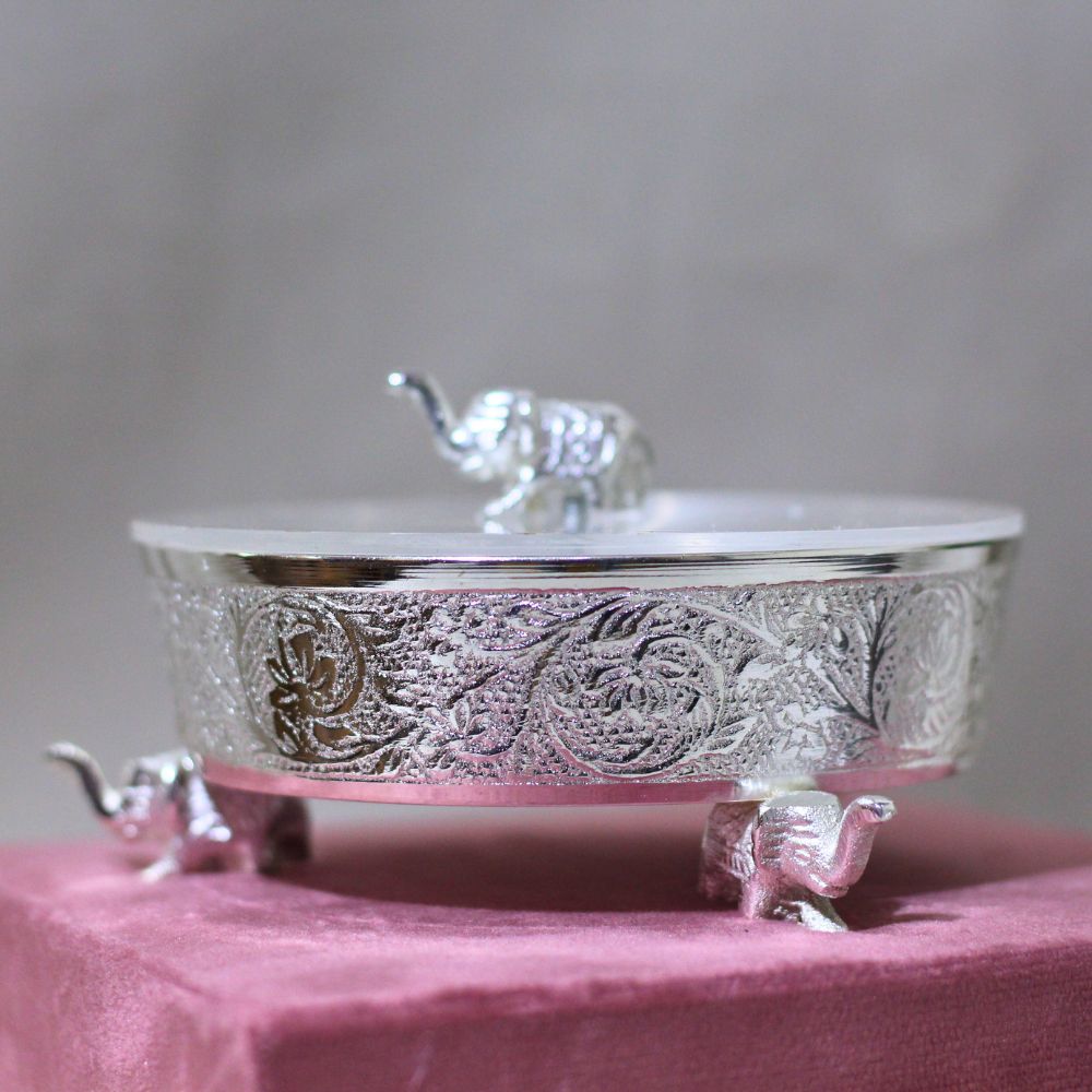 1pc Brass Peacock Bowl W/box - 5
