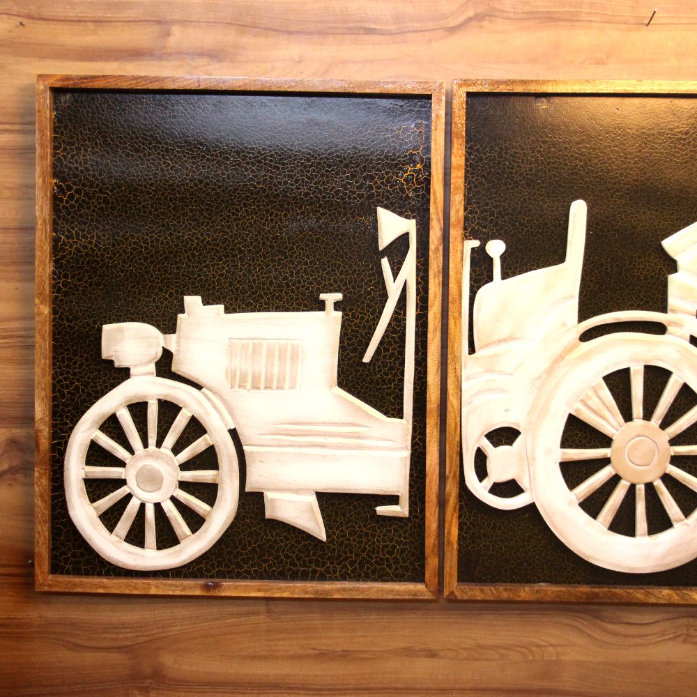 S/2 Car In Wood - 4
