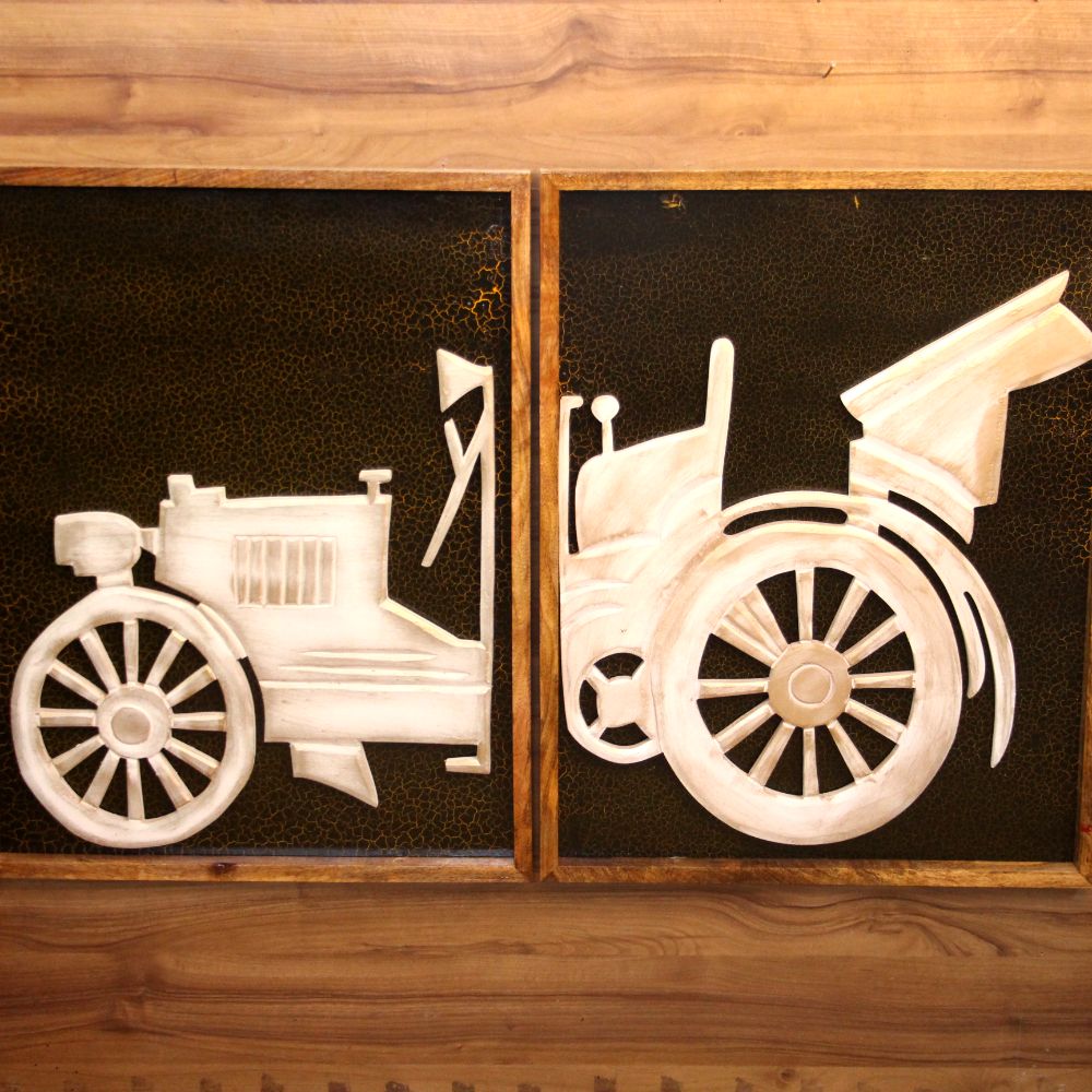 S/2 Car In Wood