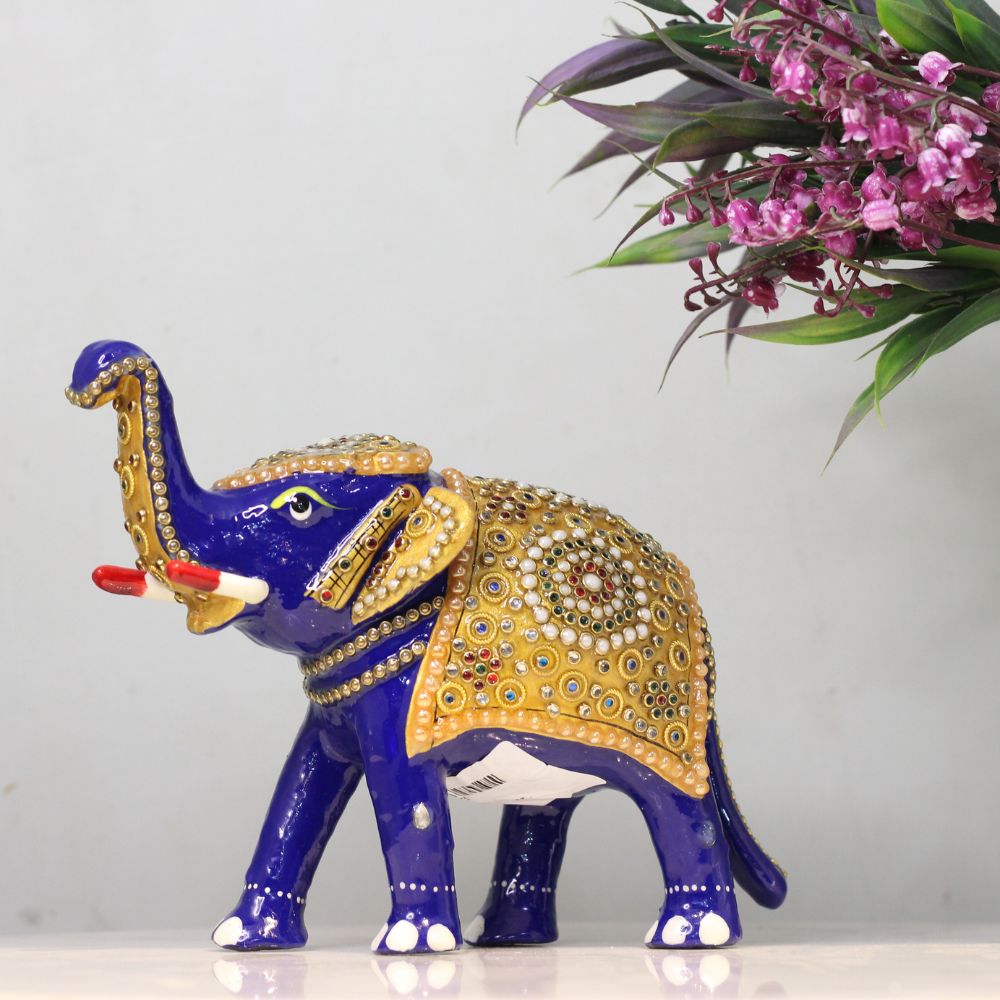 Metal Elephant Jewellery Work 6''