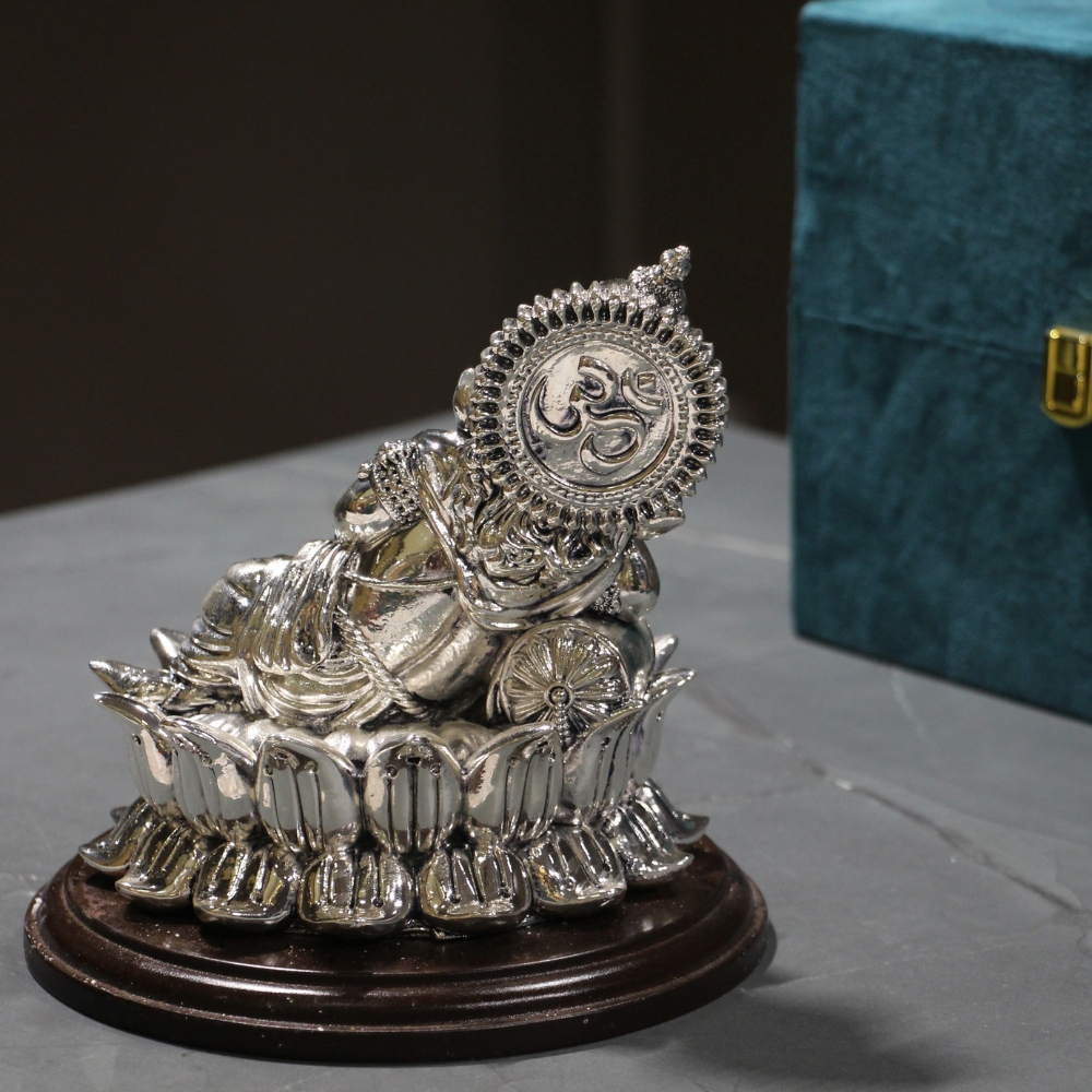 Sleeping Ganesh Ji On Lotus - 5
