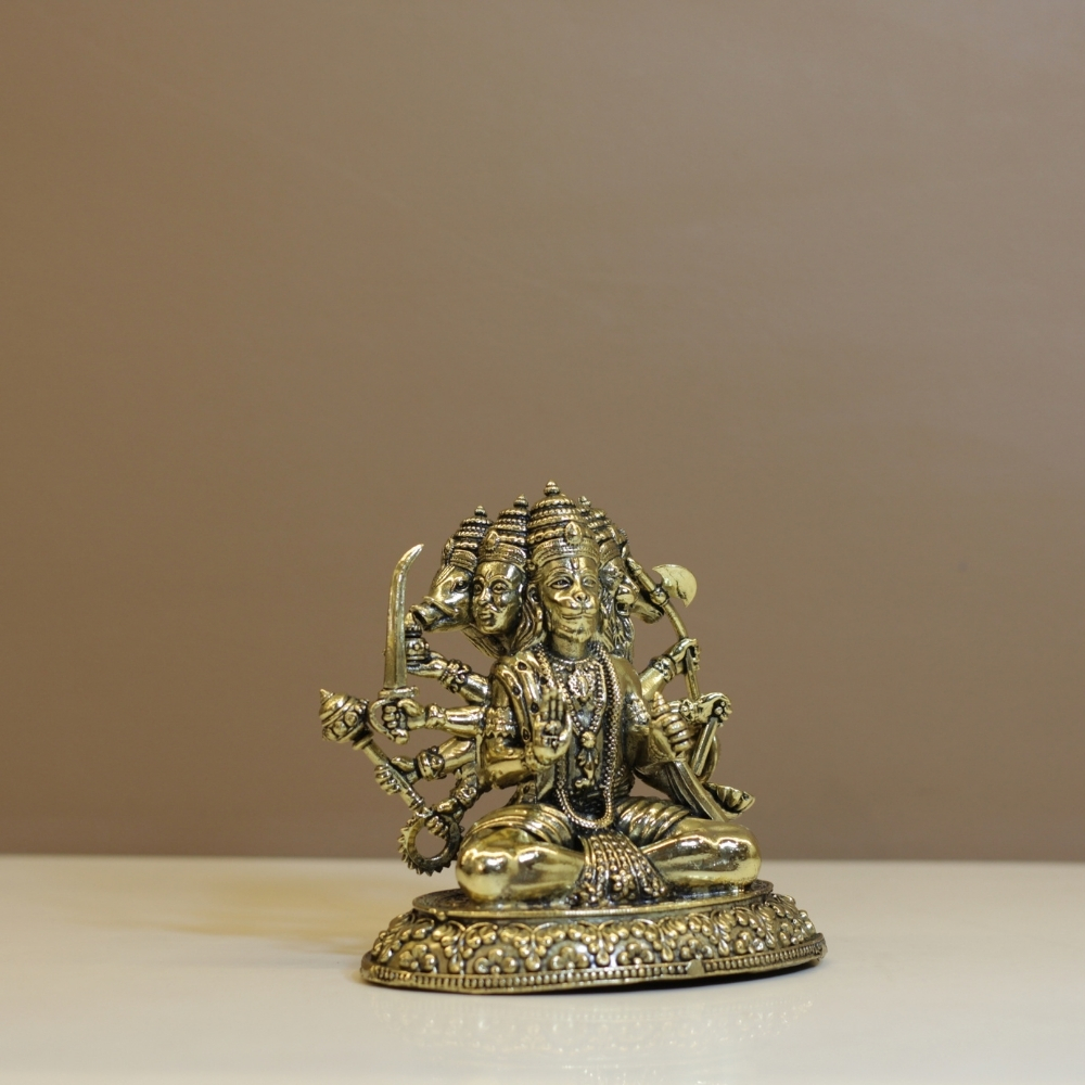 Brass Panchmukhi Hanuman Ji