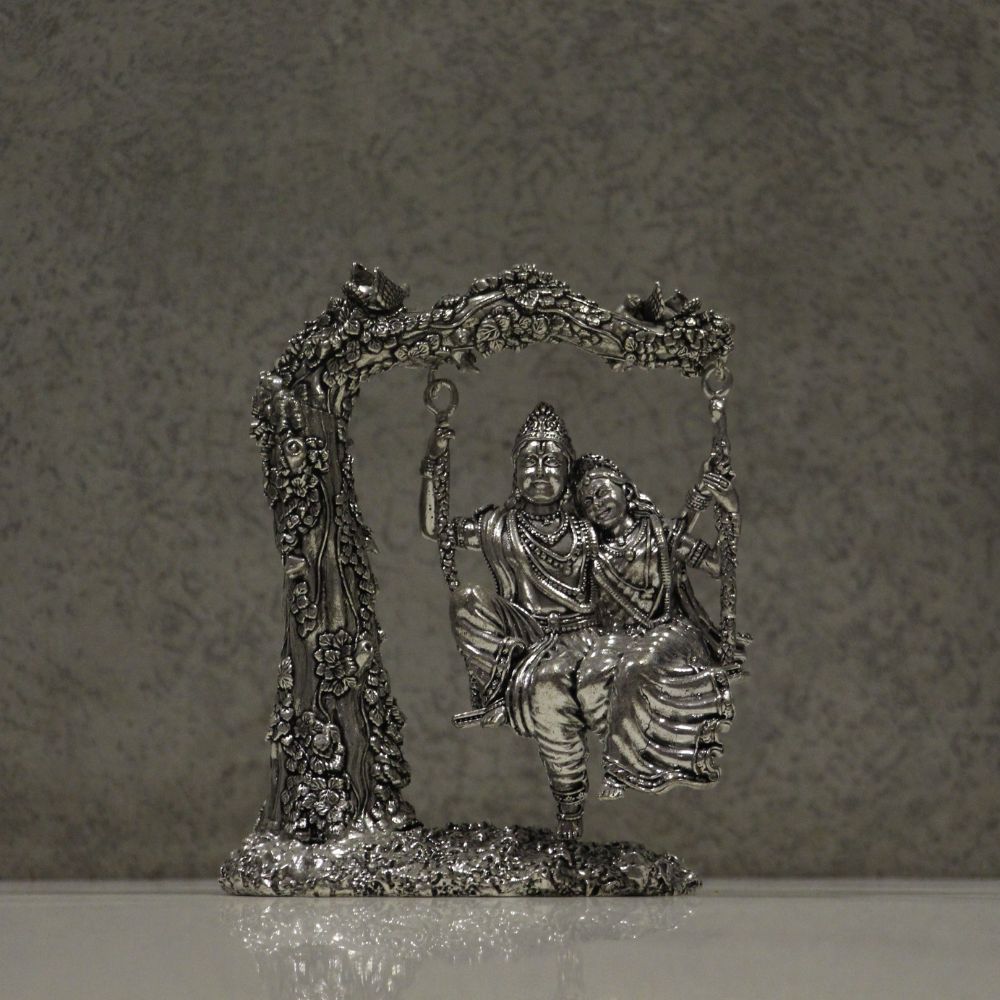 Brass Radha Krishna Jhula - 7