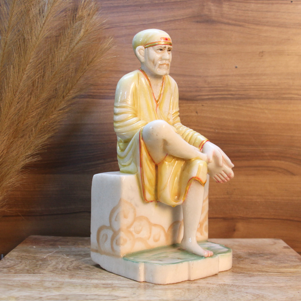 Marble Sai Baba Idol