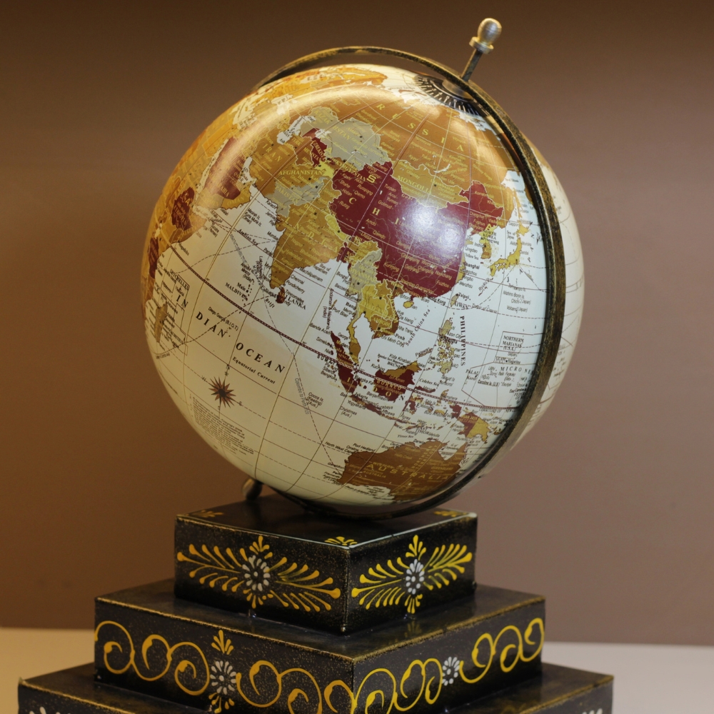 Iron Stand Globe Square - 5