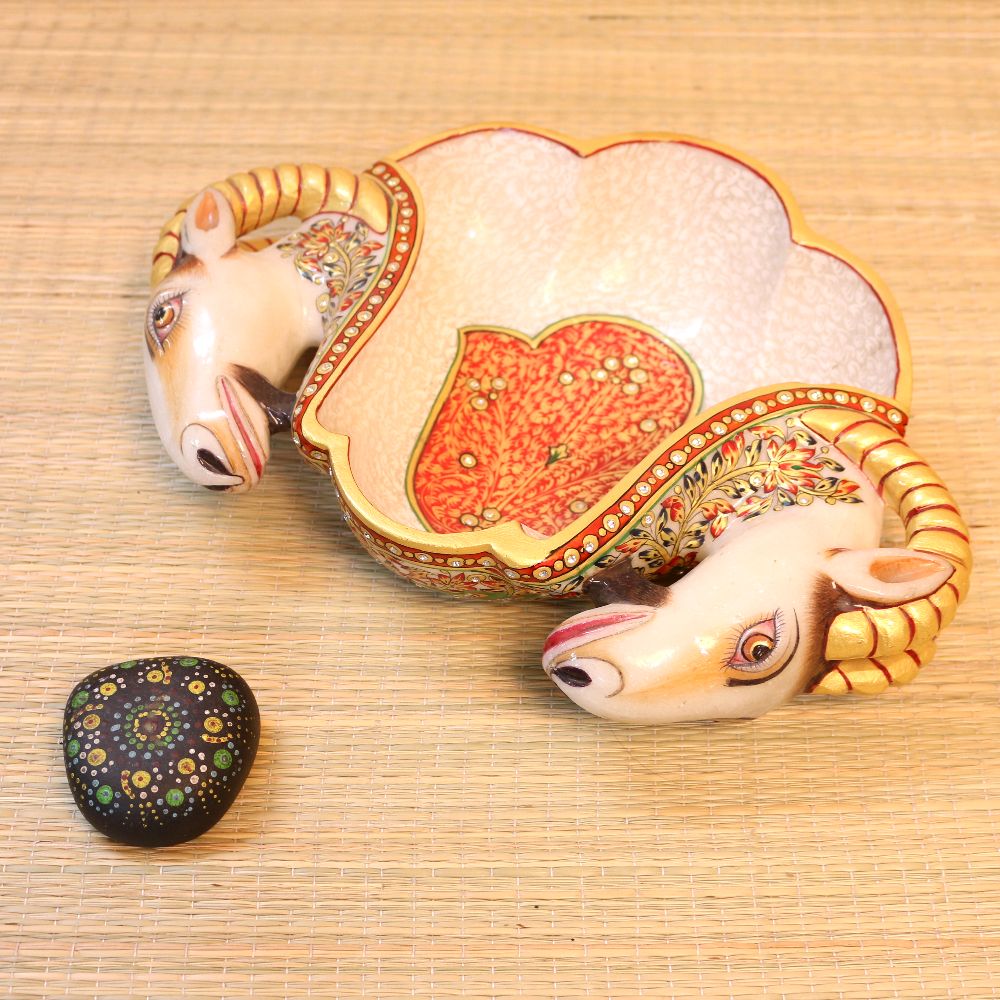 MARBLE HORSE BOWL - 4