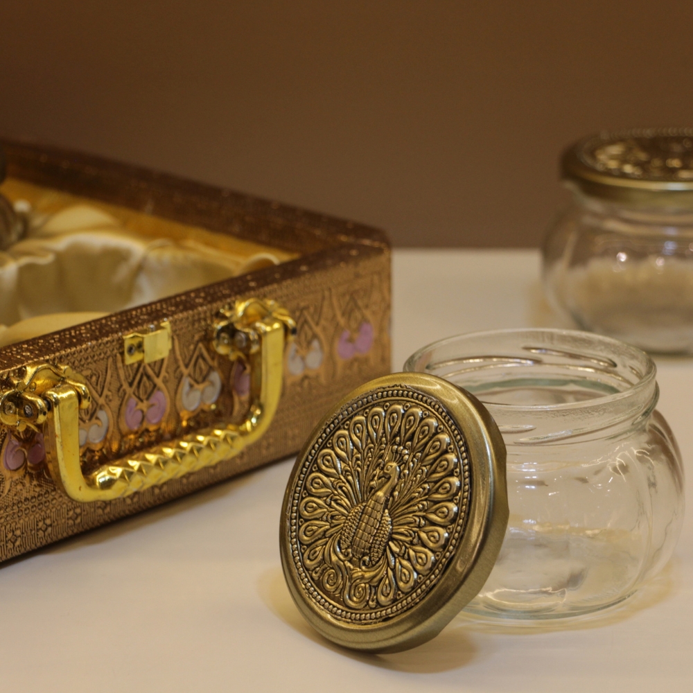 4 Jar D/f Box Hexa Golden Mina - 5