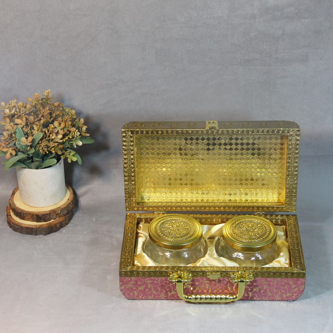 2 Jar DryFruit Box W/handle - 7